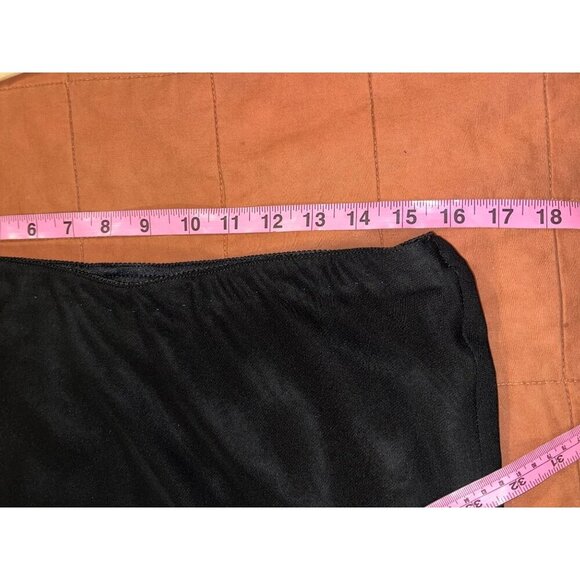 Alex Evenings Petite Black Tiered Chiffon Midi Skirt women's Size LP - Picture 6 of 9